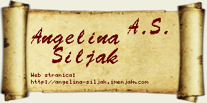 Angelina Šiljak vizit kartica